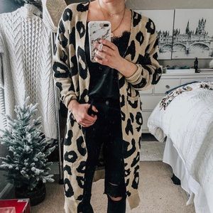 Leopard Print Cardigan